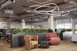 Офис с отделкой и мебелью, 587 м²